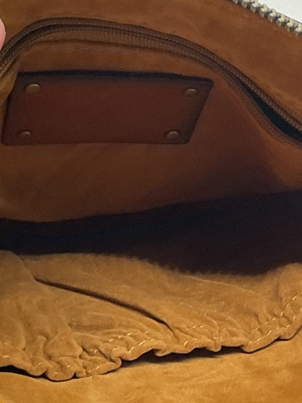Patricia Nash Smooth Tan Leather Wristlet Clutch - Picture 11 of 14